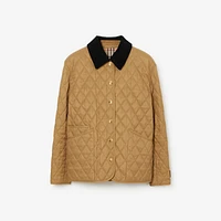 Quilted Barn Jacket in Camel - Women | Burberry® Official