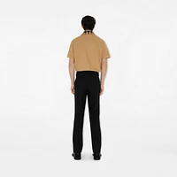 Cotton Polo Shirt in Beige - Men | Burberry® Official