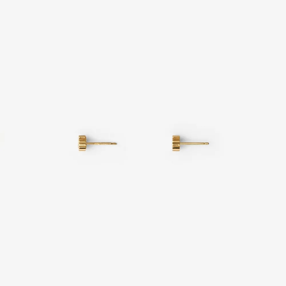 Rose Stud Earrings in Gold - Women | Burberry® Official