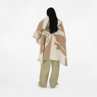 EKD Wool Blanket Cape in Archive beige | Burberry® Official