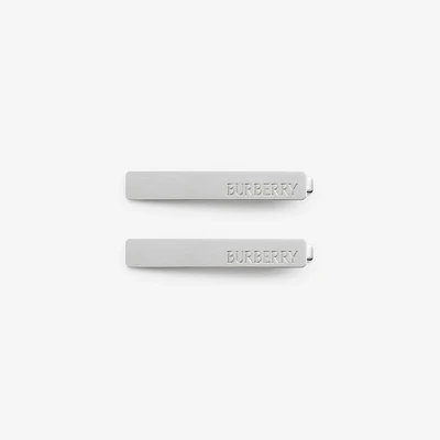 Logo Hair Clips in Palladio | Burberry® Official