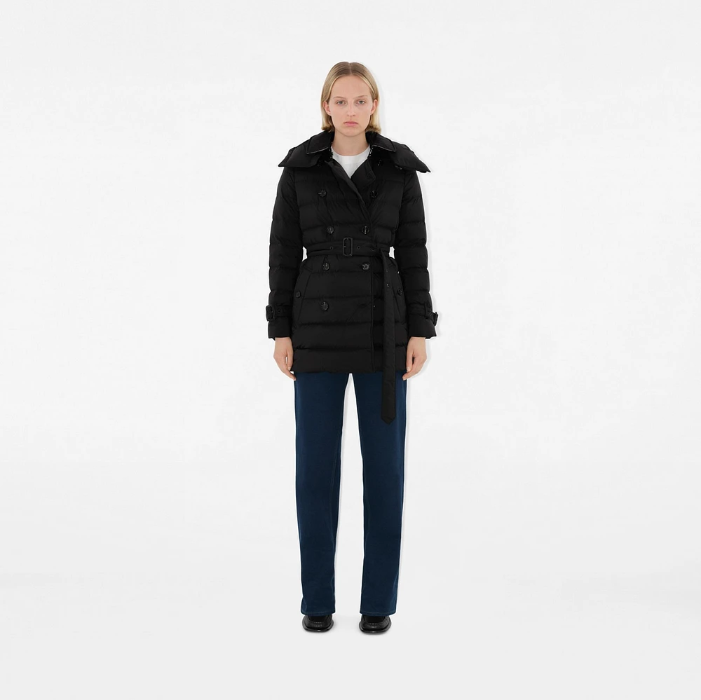 Short Nylon Puffer Coat in Black - Women | Burberry® Official