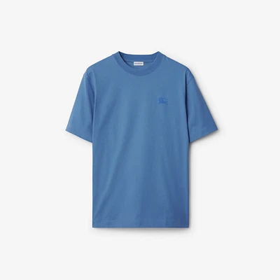 EKD Badge Cotton T-shirt in Pool - Men | Burberry® Official