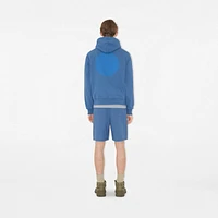 EKD Badge Cotton Shorts in Pool - Men | Burberry® Official