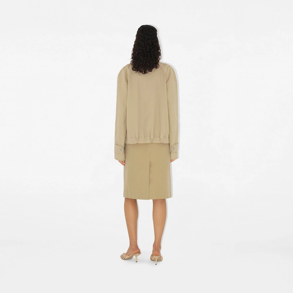 Cotton Jacket in Beige - Women, Nylon, Technical | Burberry® Official
