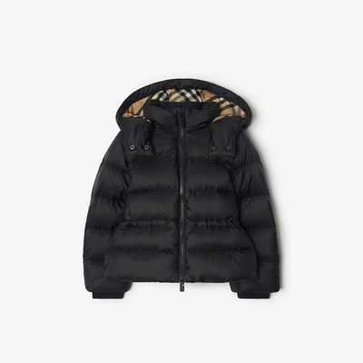 Nylon Puffer Jacket in Black | Burberry® Official