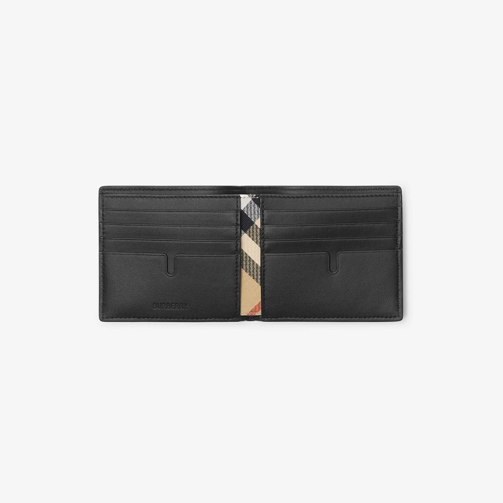 Cotswolds Bifold Wallet​ in Black - Men, Leather | Burberry® Official