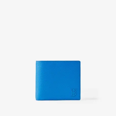 Grainy Leather TB Bifold Wallet in Vivid Blue | Burberry® Official