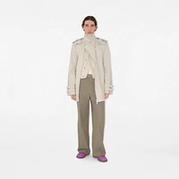 Bonded Cotton Trench Jacket in Sail - Men | Burberry® Official