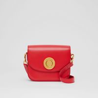 Leather Small Elizabeth Bag in Bright Red - Women | Burberry® Official