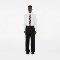 Check Silk Tie in Loch - Men | Burberry® Official