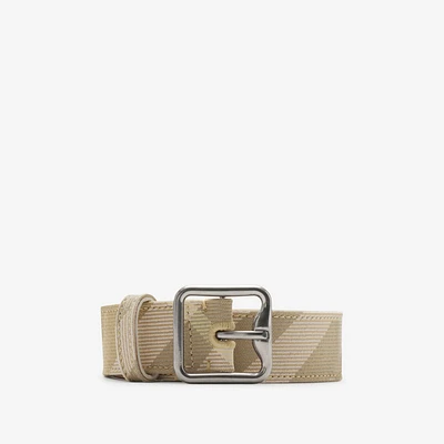 Check B Buckle Belt in Flax - Women | Burberry® Official
