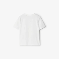 Strawberry Cotton T-shirt in White | Burberry® Official