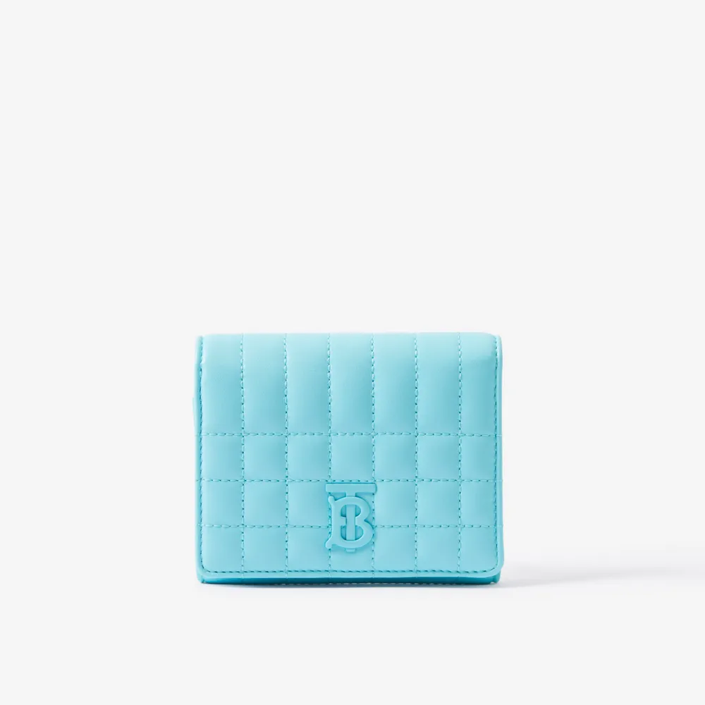 Burberry Wallet Woman In Light Blue