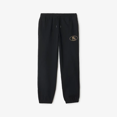 Cotton Jogging Pants in Black - Women | Burberry® Official
