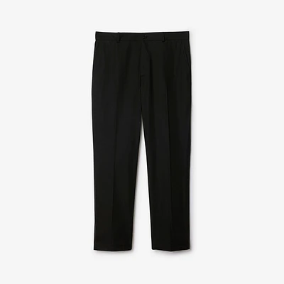 Cotton Trousers in Black - Men | Burberry® Official