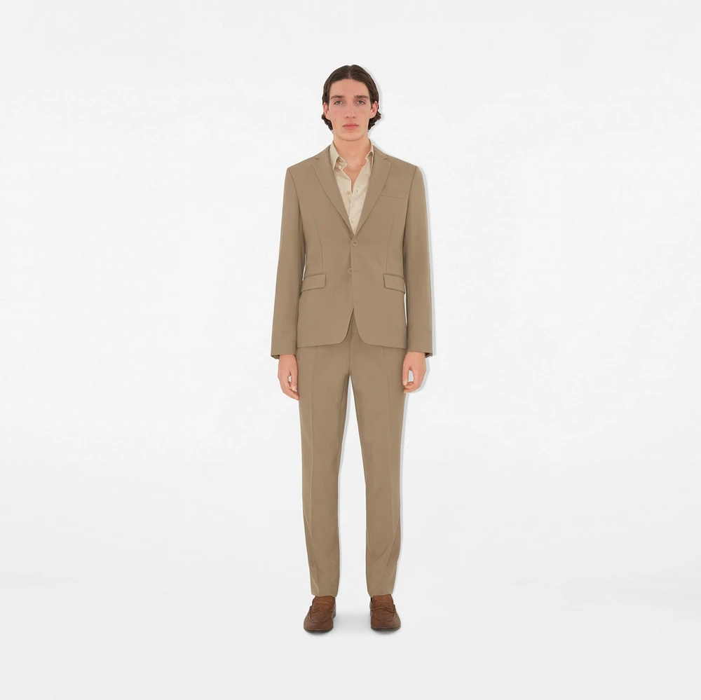 Wool Tailored Jacket in Puddle - Men | Burberry® Official