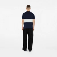 EKD Stripe Cotton T-shirt in Storm - Men | Burberry® Official