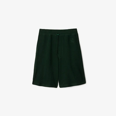 Cotton Mesh Shorts in Jungle - Men | Burberry® Official