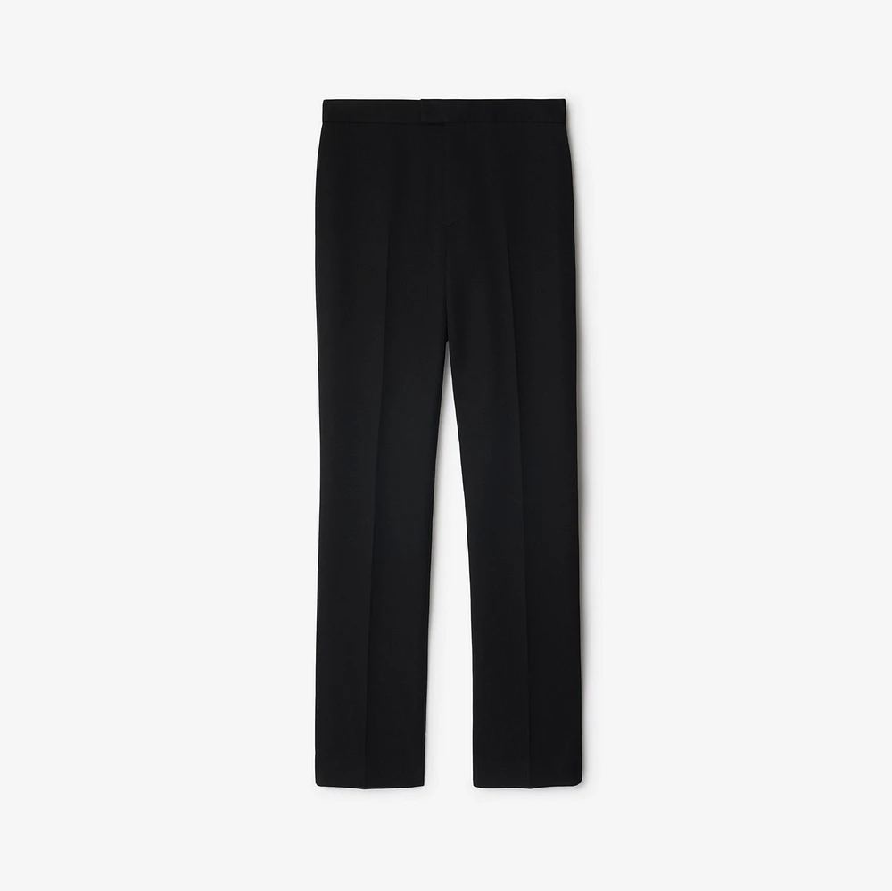Wool Tuxedo Trousers in Black - Men | Burberry® Official