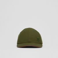Monogram Motif Tropical Gabardine Baseball Cap Army Green | Burberry® Official