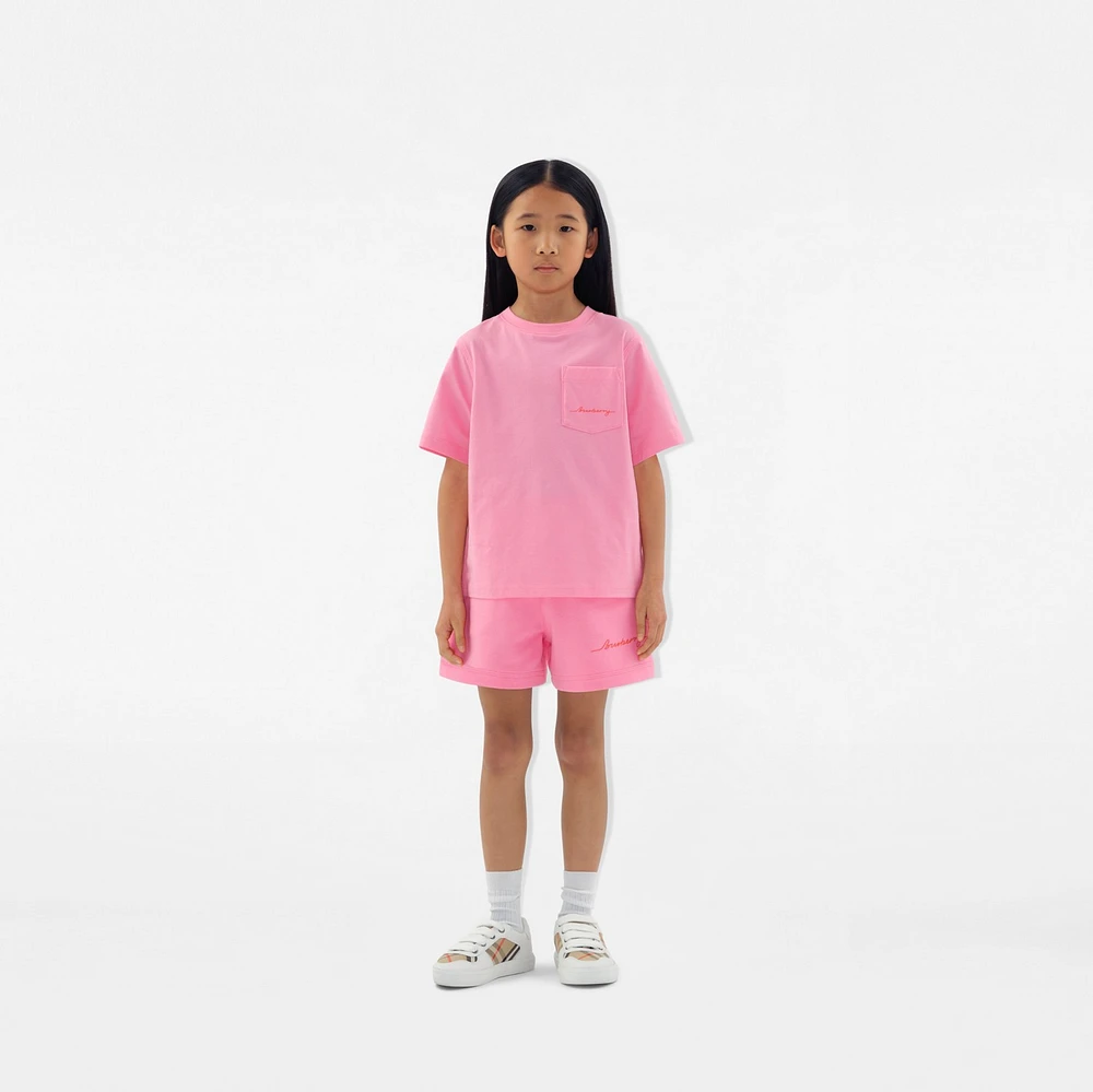 Cotton T-shirt in Blossom | Burberry® Official