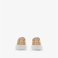 Check Sneakers in Teacup - Women, Nylon | Burberry® Official