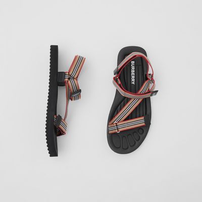 Icon Stripe Sandals Archive Beige - Men | Burberry® Official