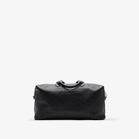 Embossed Check Duffle Bag in Black - Men | Burberry® Official