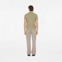 Cotton Polo Shirt in Skylark - Men | Burberry® Official