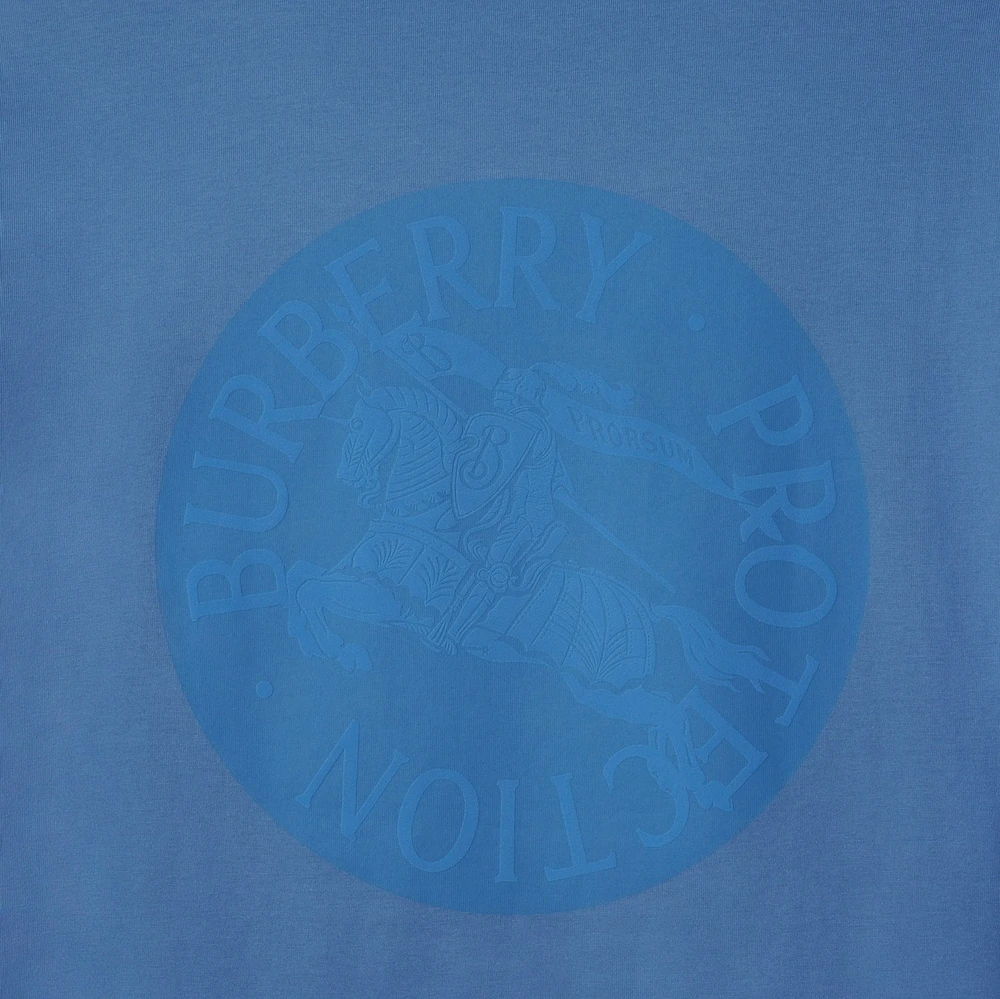 EKD Badge Cotton T-shirt in Pool - Men | Burberry® Official