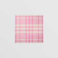 Check Cashmere Large Square Scarf in Bubblegum Pink | Burberry® Official