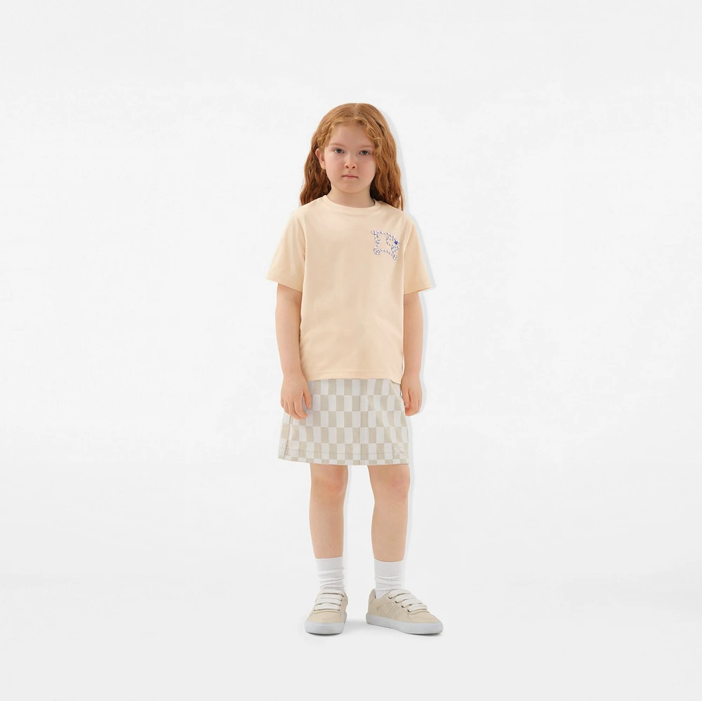 Laces EKD Cotton T-shirt in Calico | Burberry® Official