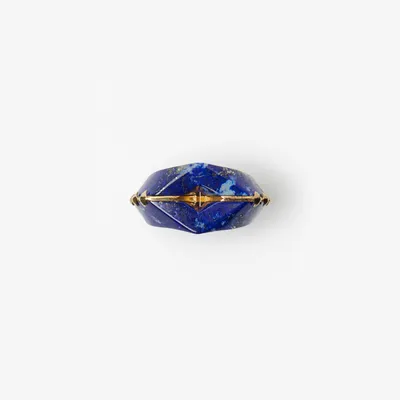 Lapis Hollow Ring in Gold - Women | Burberry® Official