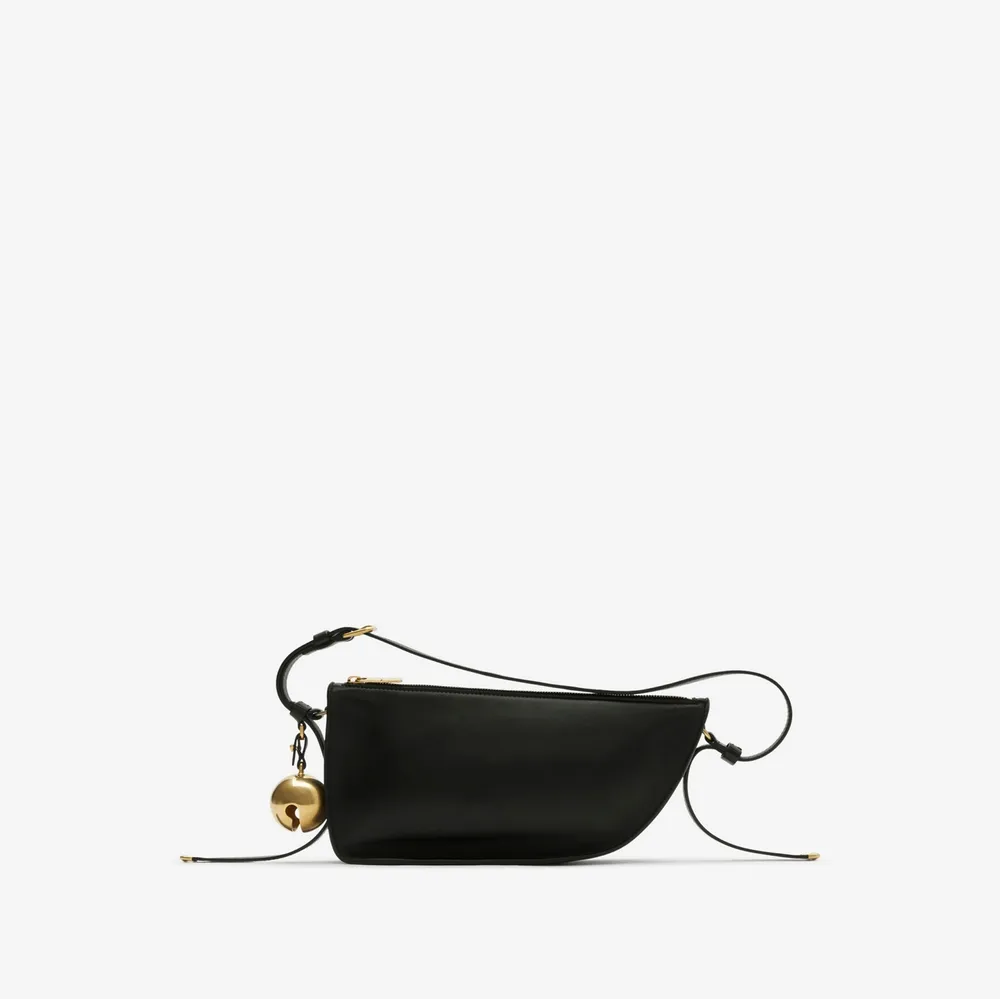 Small Shield Sling Bag in Black - Women, Leather | Burberry® Official