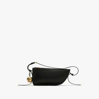 Small Shield Sling Bag in Black - Women, Leather | Burberry® Official