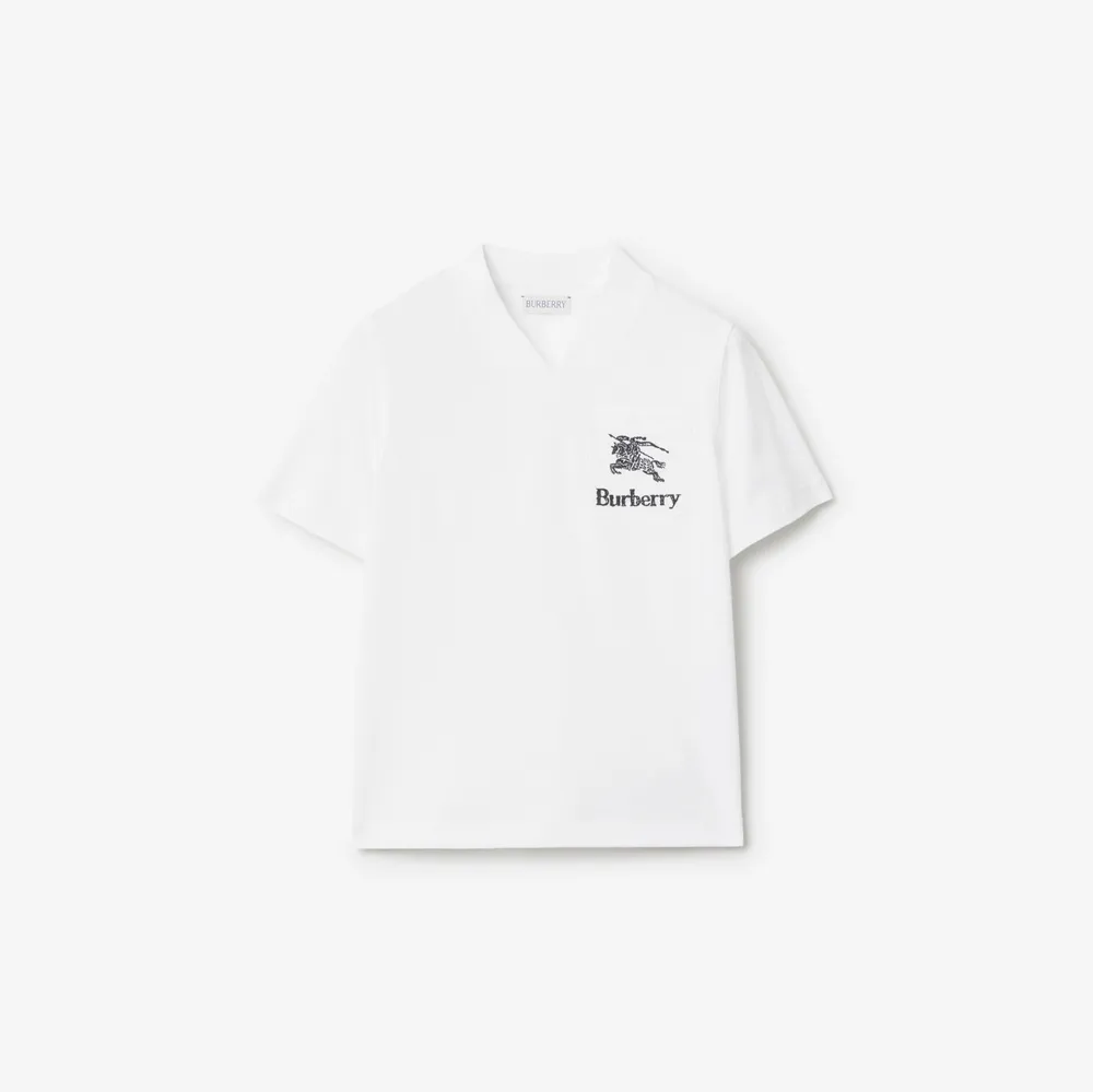 Cotton T-shirt in White | Burberry® Official