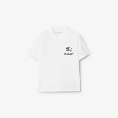 Cotton T-shirt in White | Burberry® Official