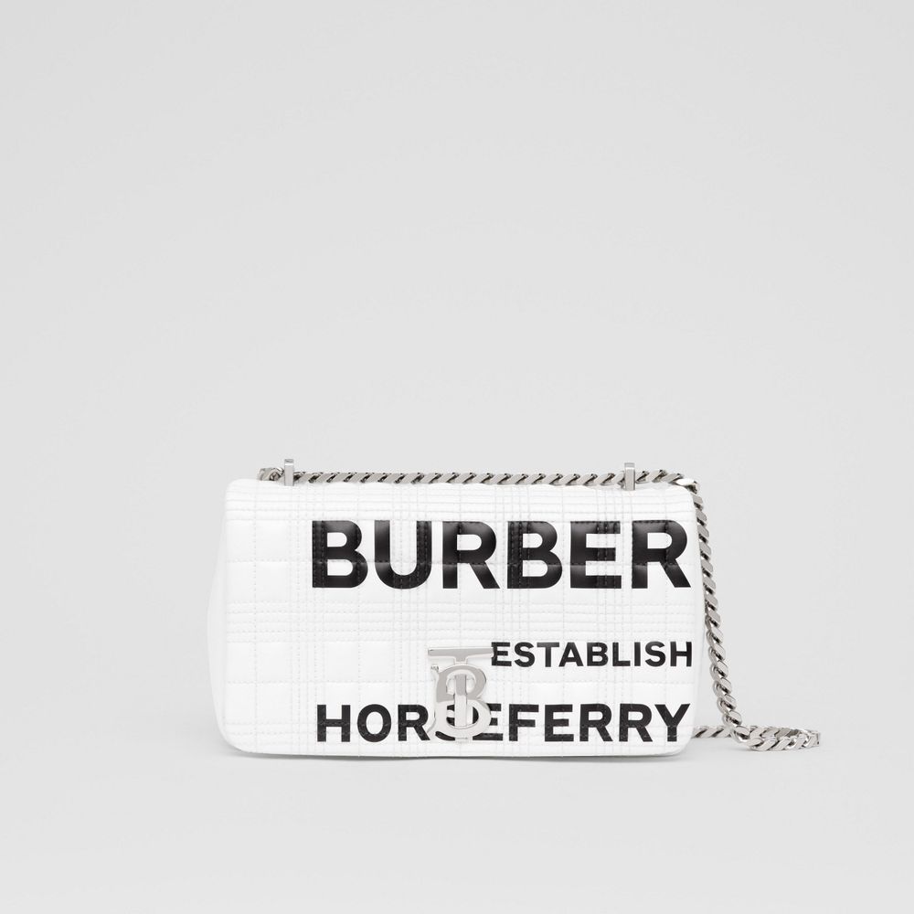 Burberry Horseferry Print Quilted Lola Bum Bag in Black