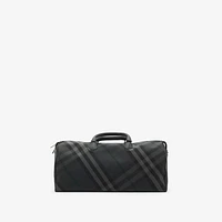 Grid Duffle Bag in Charcoal - Men, Nylon | Burberry® Official