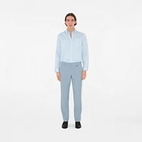 Wool Tailored Trousers in Gale - Men | Burberry® Official