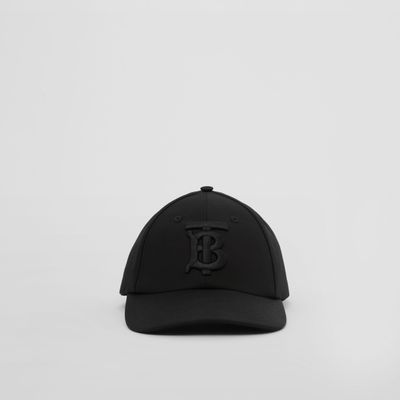Monogram Motif Cotton Gabardine Baseball Cap Black | Burberry® Official
