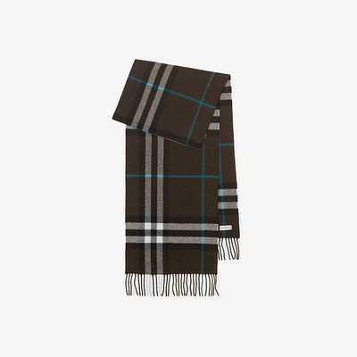 Check Cashmere Scarf in Snug | Burberry® Official