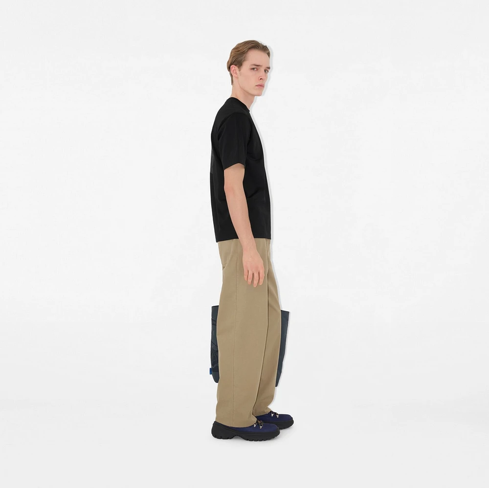 EKD Badge Cotton T-shirt in Black - Men | Burberry® Official