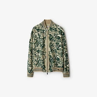 Ivy Silk Bomber Jacket in Safari - Women, Technical | Burberry® Official