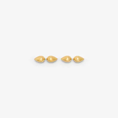 Spear Stud Earrings in Gold