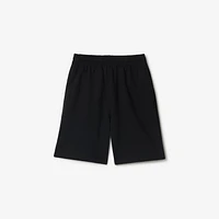 EKD Cotton Shorts in Black - Men | Burberry® Official