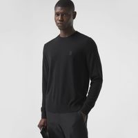 Monogram Motif Cashmere Sweater Black - Men | Burberry® Official