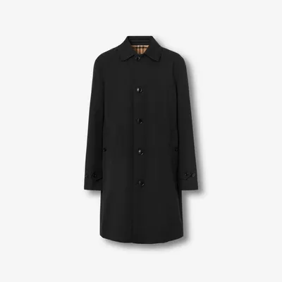 Mid-length Paddington Heritage Car Coat in Black - Men | Burberry® Official