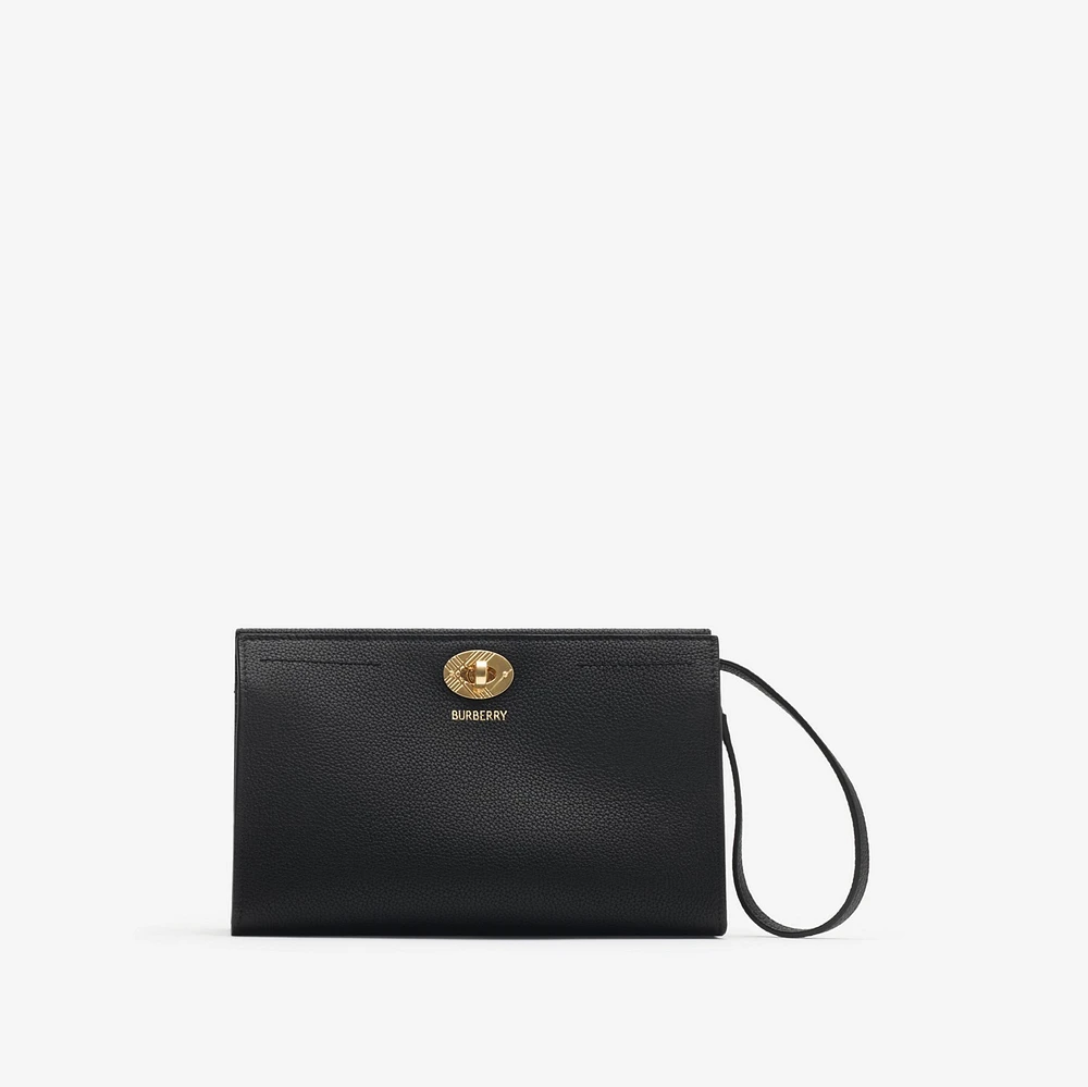 Cotswolds Pouch​ in Black - Women, Leather | Burberry® Official